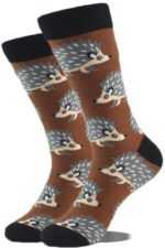 Egel sokken bruin-grijs | 37–43 | Zachte katoenmix, stretch