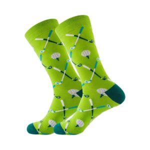 golf sokken 10 paar groen met golfballen maat 40–46
