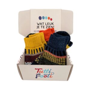 Noors patroon sokken set | 3 warme paar maat 35–38
